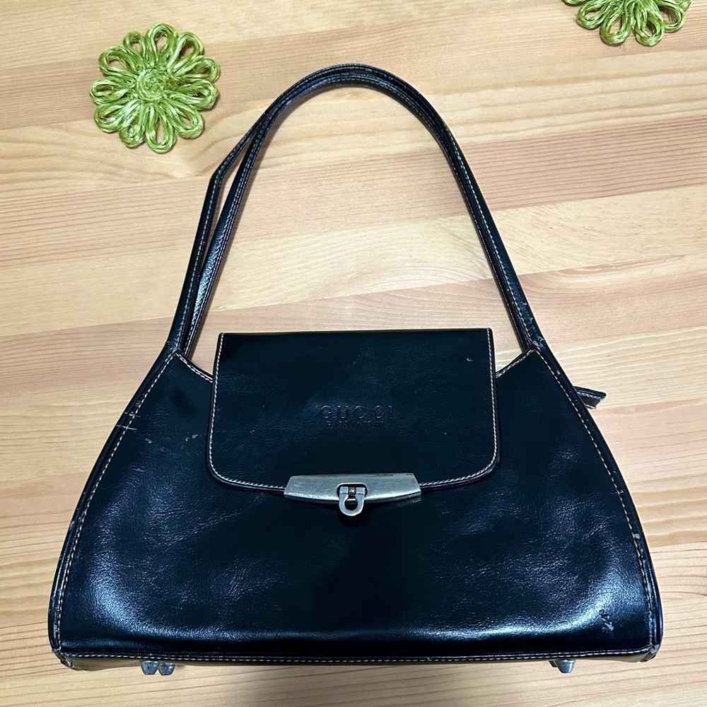 (Fake) Vintage Gucci Leather Shoulder Bag